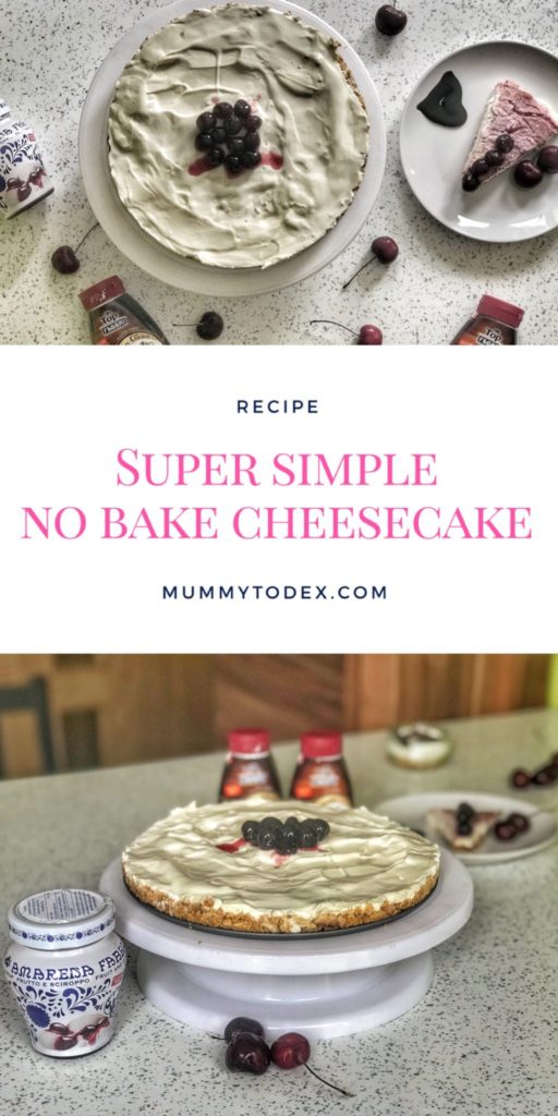 A yummy, delicious no bake cheesecake that’s sugar free and super simple to prepare, taking only ten minutes of preparation. Perfect decadent dessert for toddlers and adults. 