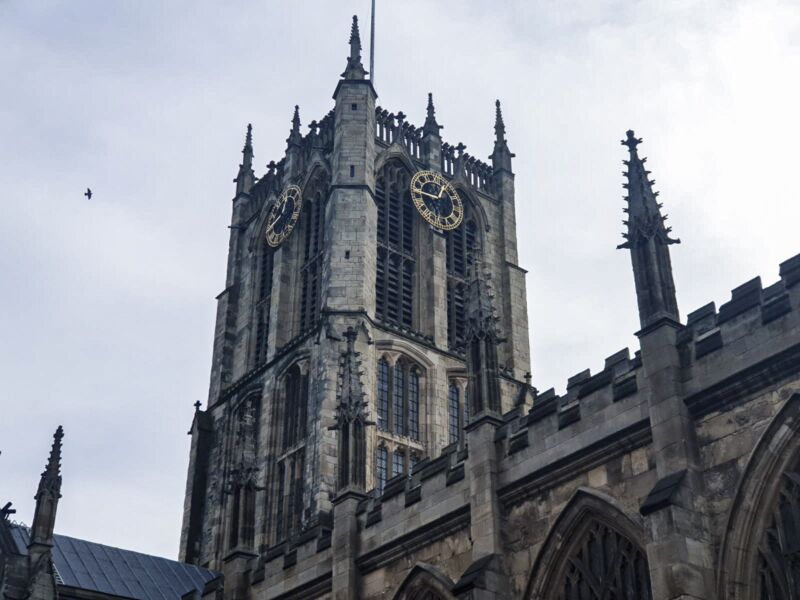 Hull Minster's tower and clock