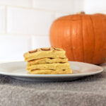 pumpkin waffles on a plate landscape