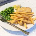 fish and chips for toddlers on a plate