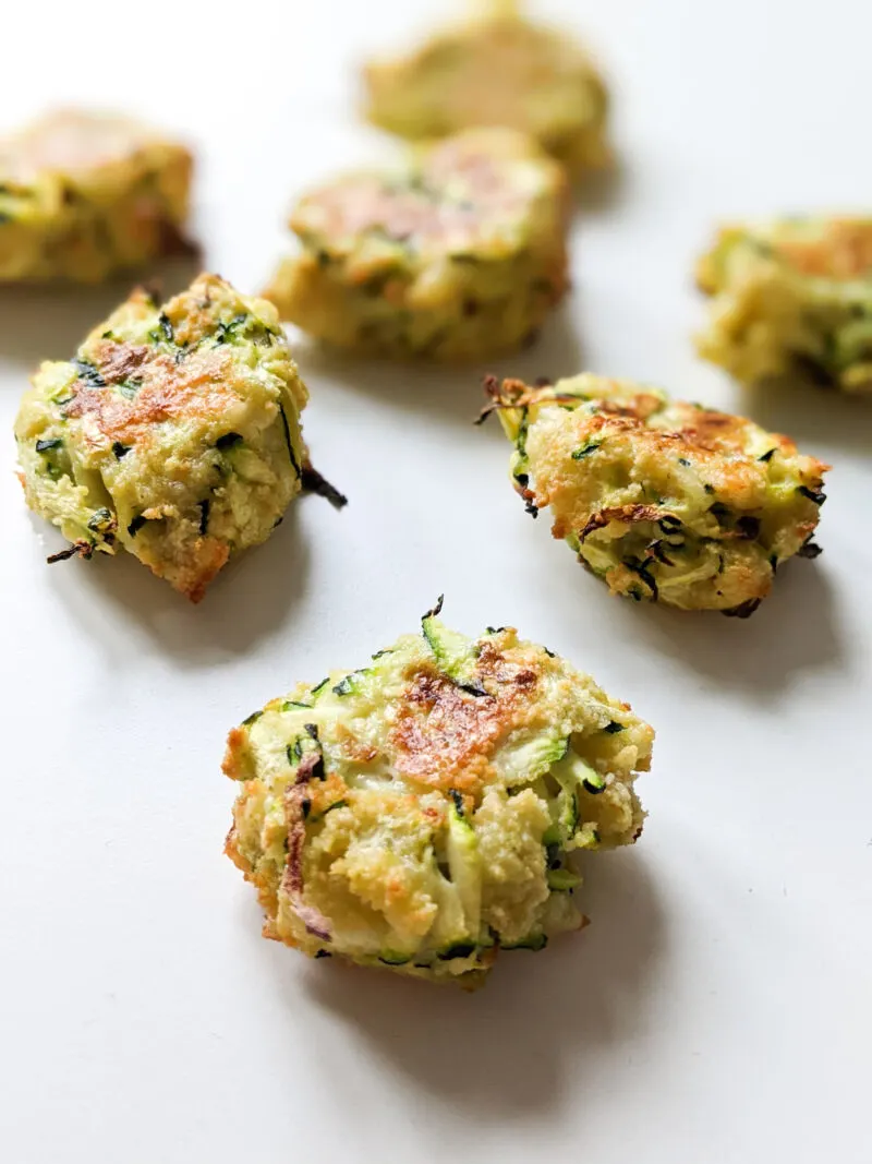 baby led weaning courgette bites once cooked