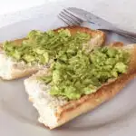 avocado on baguette