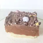 a slice of easter millionaire shortbread