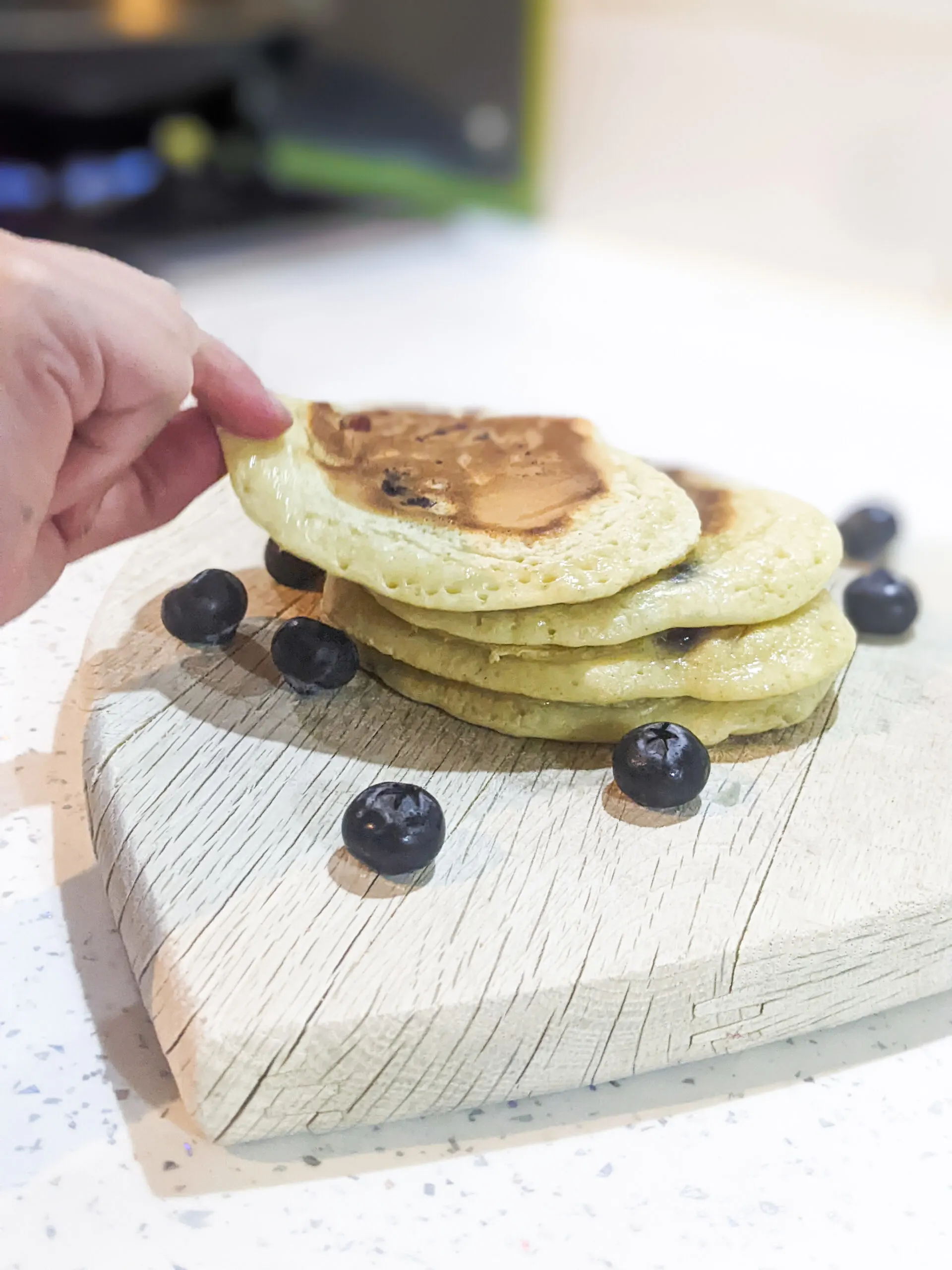 Blueberry Pancakes for Baby | Baby Led Weaning Scotch Pancakes