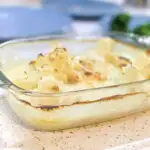 cauliflower cheese ready to serve