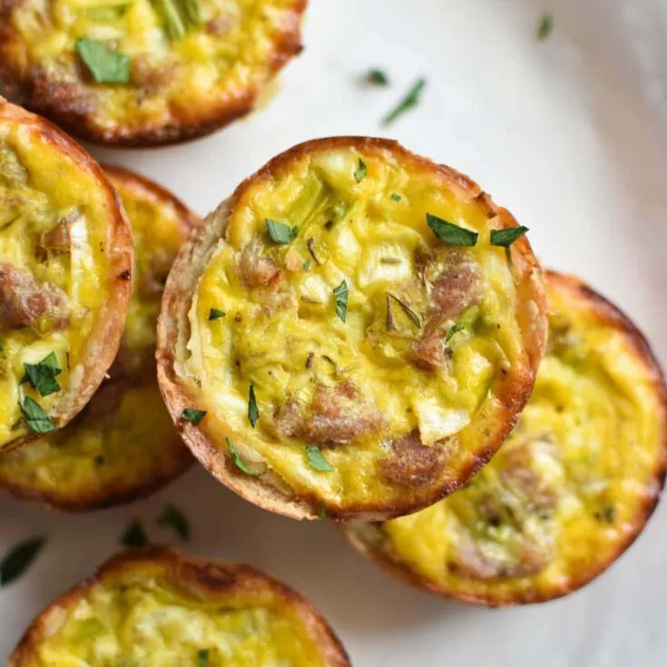 Image for Sausage and Leek Mini Quiche (Dairy Free)