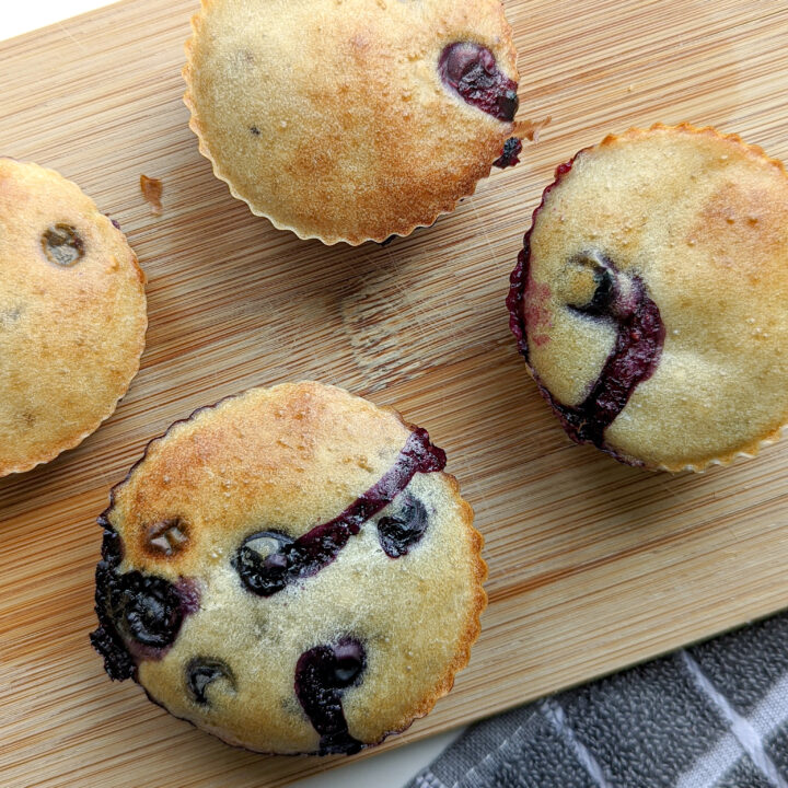 blueberry muffins for babies on a tray