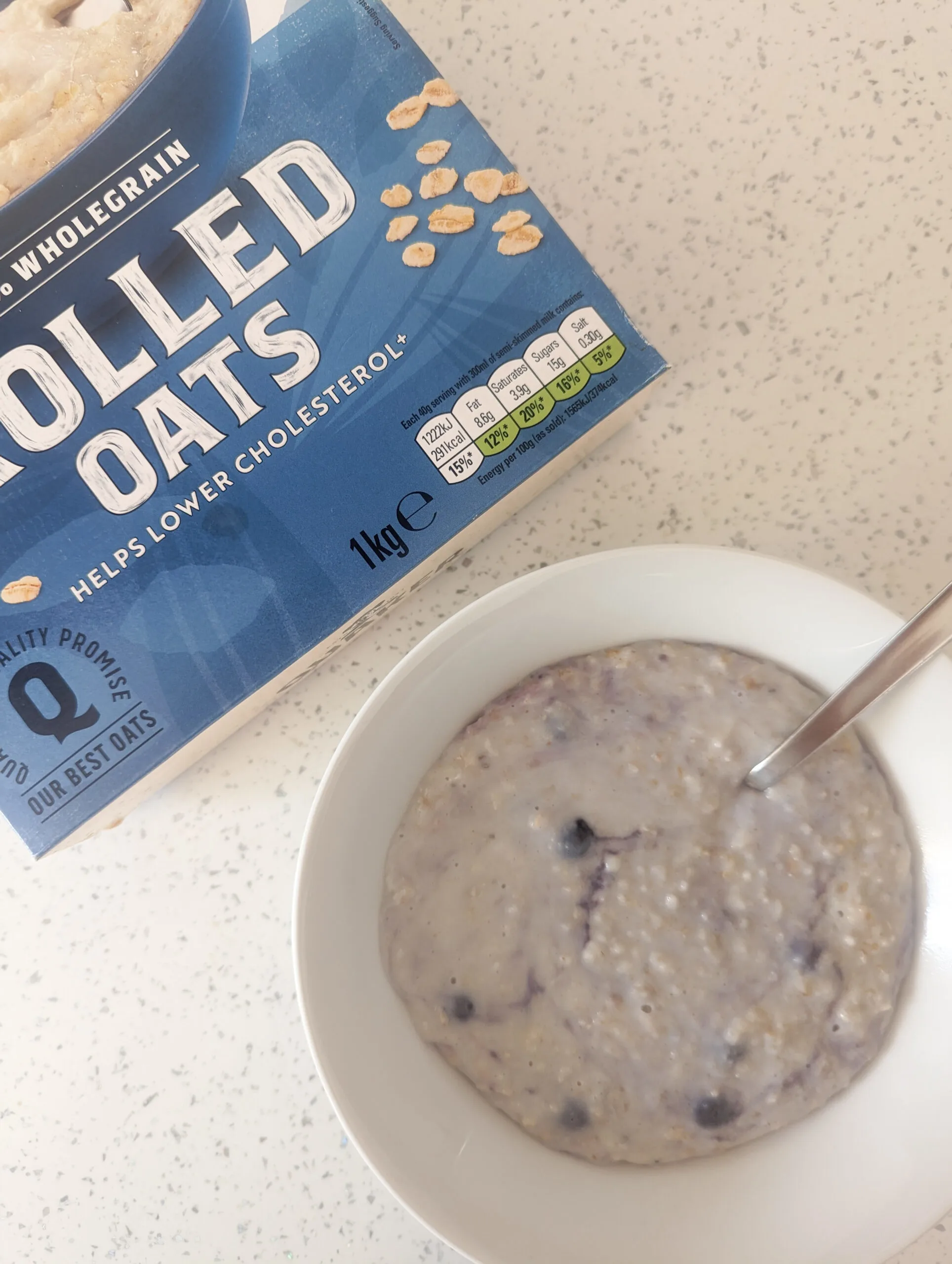Blueberry Porridge Baby Led Weaning Recipe