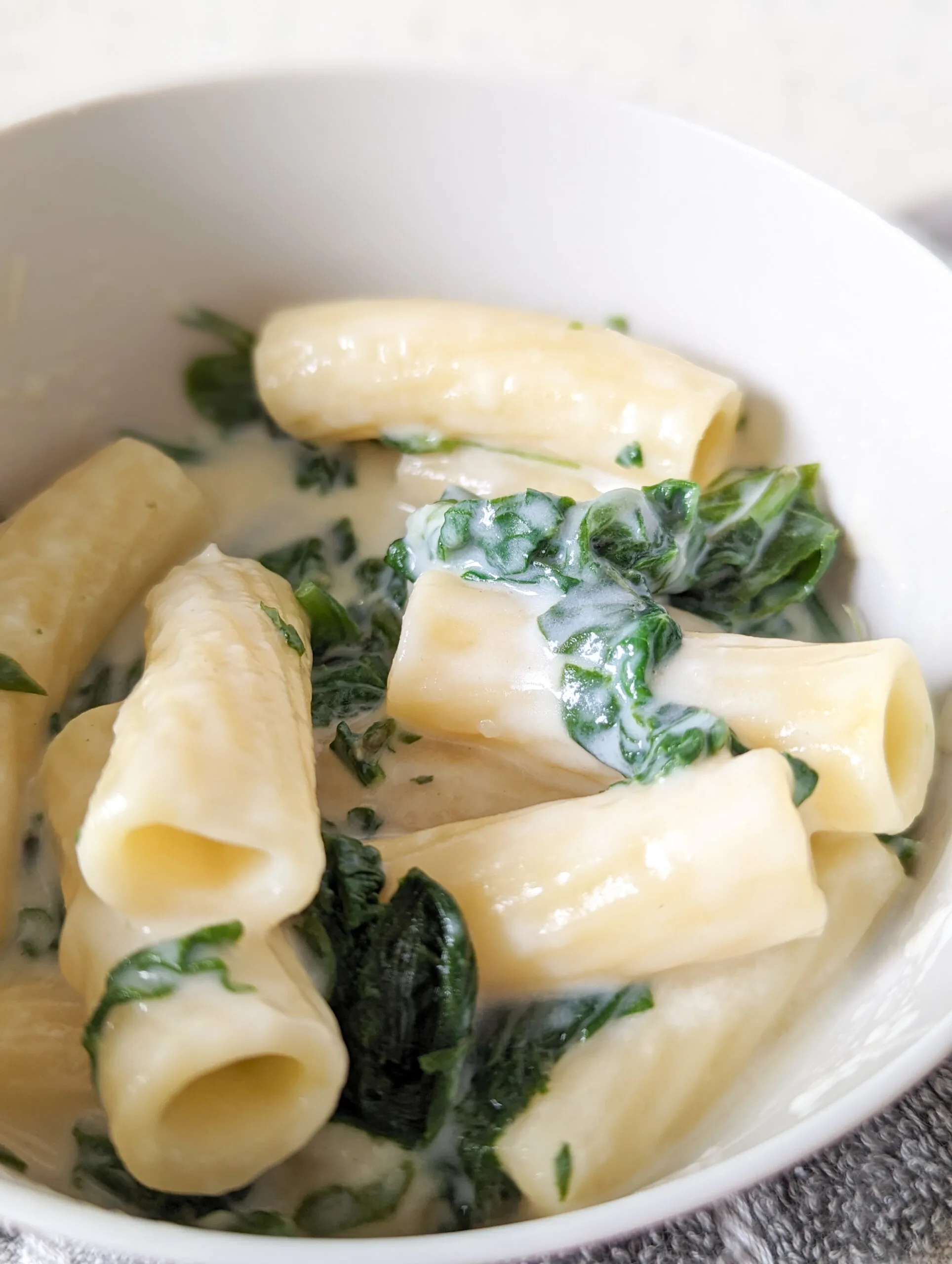 Cheesy Spinach Pasta for Babies